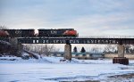 CN 2344 leads 402 over the river